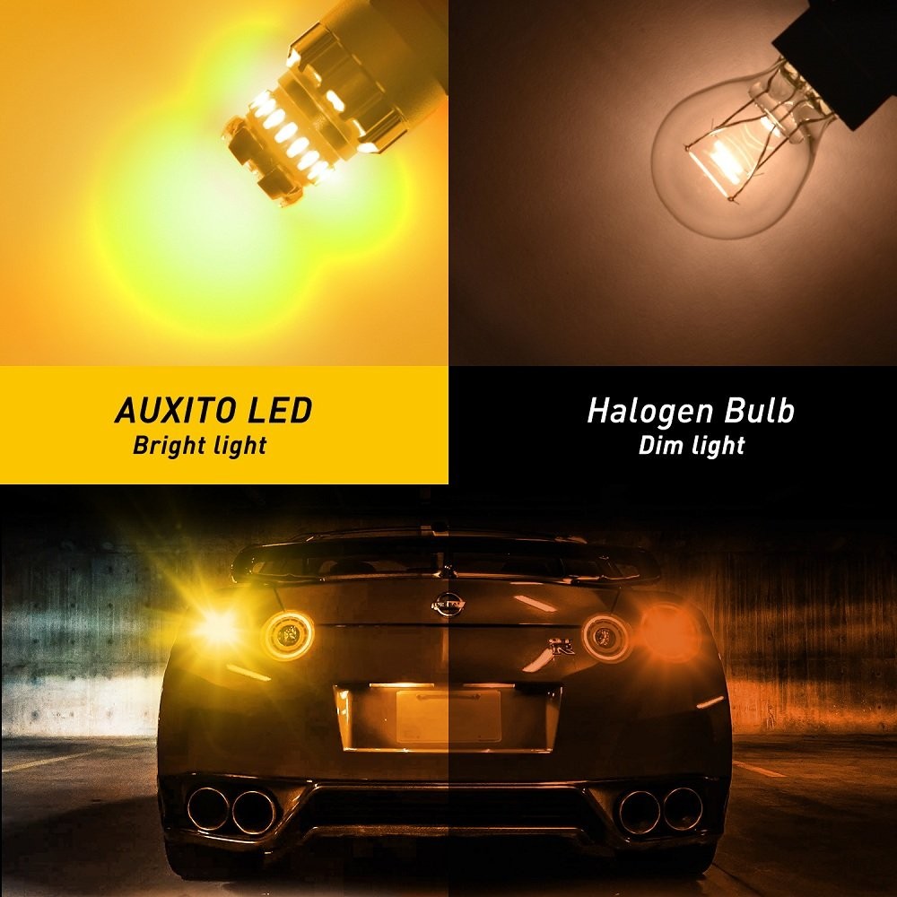 1-10Set 3157 LED Turn Signal Light Bulb Amber Anti Hyper Flash Error Free CANBUS