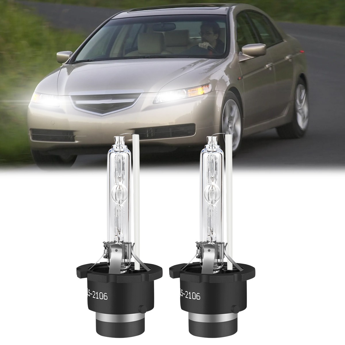 For Acura TL 2004 2005 2006 D2S HID Headlight Bulb Hi/Lo Beam HID Conversion KIT