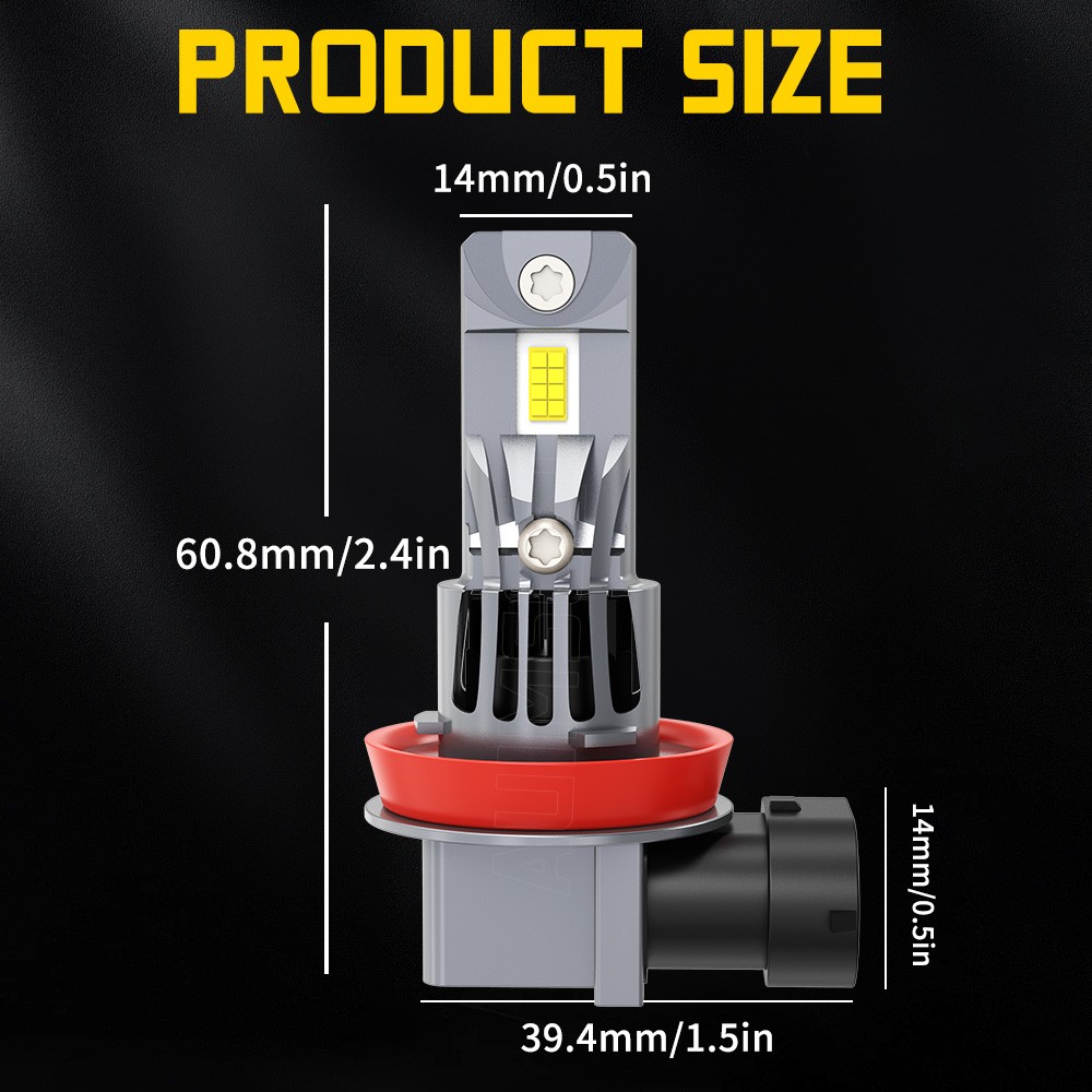 For Nissan Altima 2007-2018 4X LED Headlight Bulbs High Low Beam Kit 50000 hours