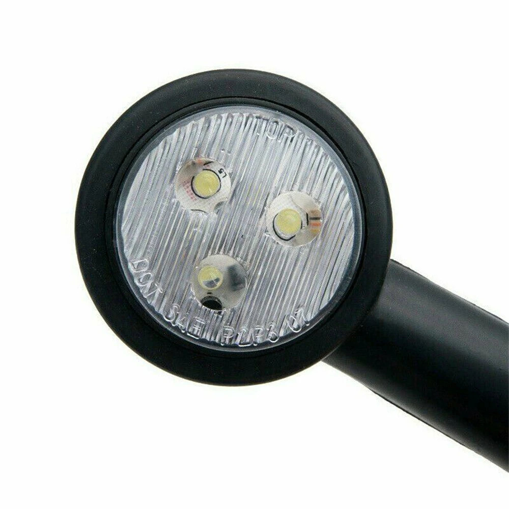2×8-Led Side Marker Lights Stalk Outline CARAVAN Lamp Trailer Truck 12/24V