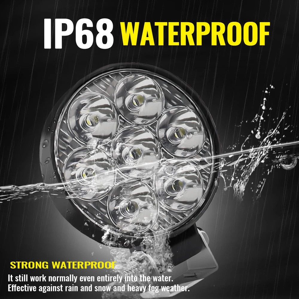 2“inch ED Work Light Flood SPOT Lights Fit Truck Off Road Tractor ATV Round USA