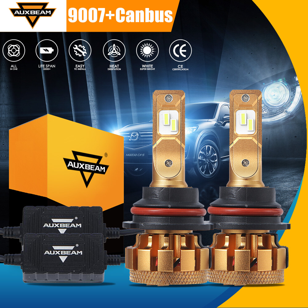 For Chevy Cobalt 2005-2010 AUXBEAM Canbus 9007 LED Headlight 6000K High Low Beam