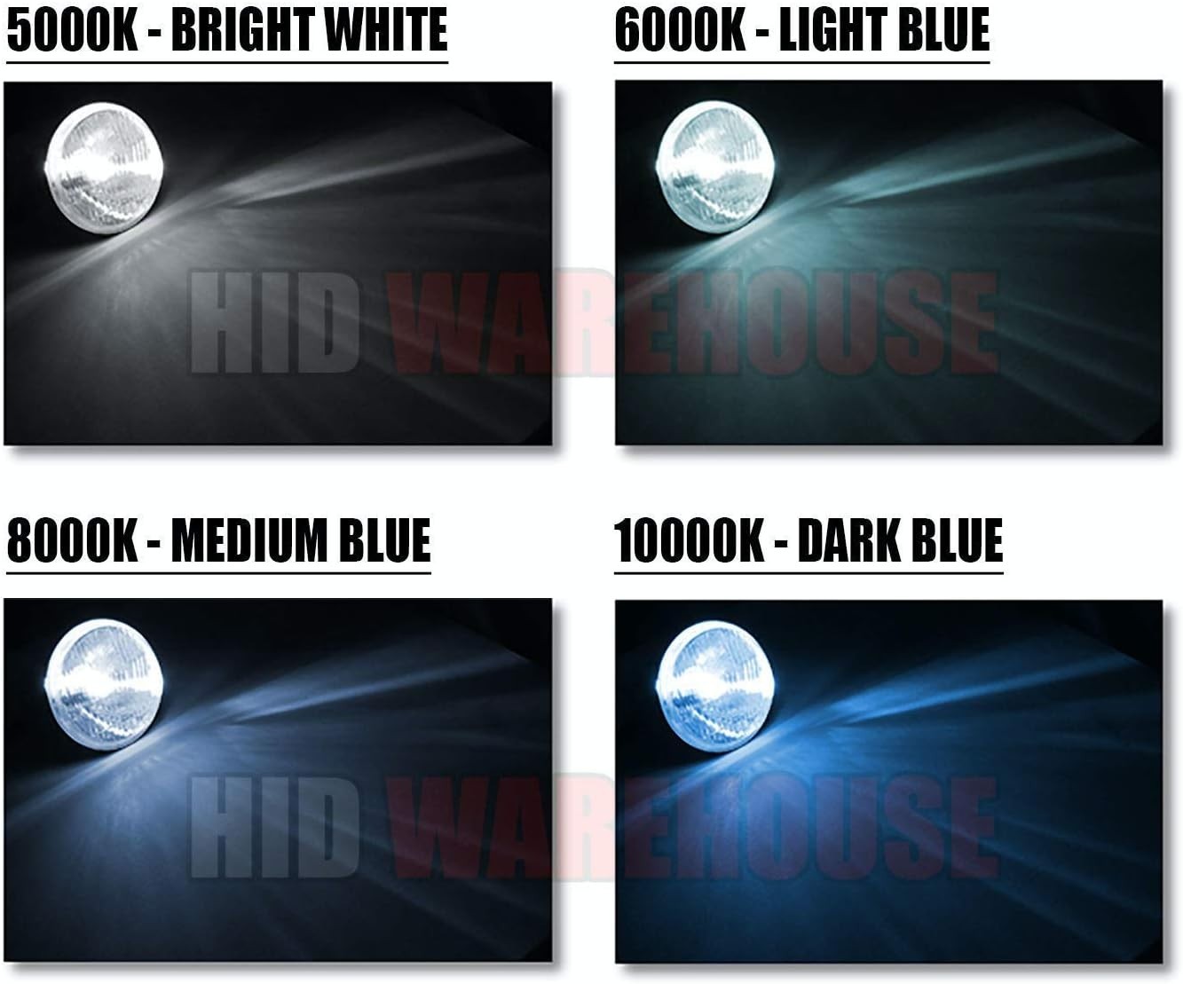 HID Xenon Bulbs H7 5000K Bright White 1 Pair
