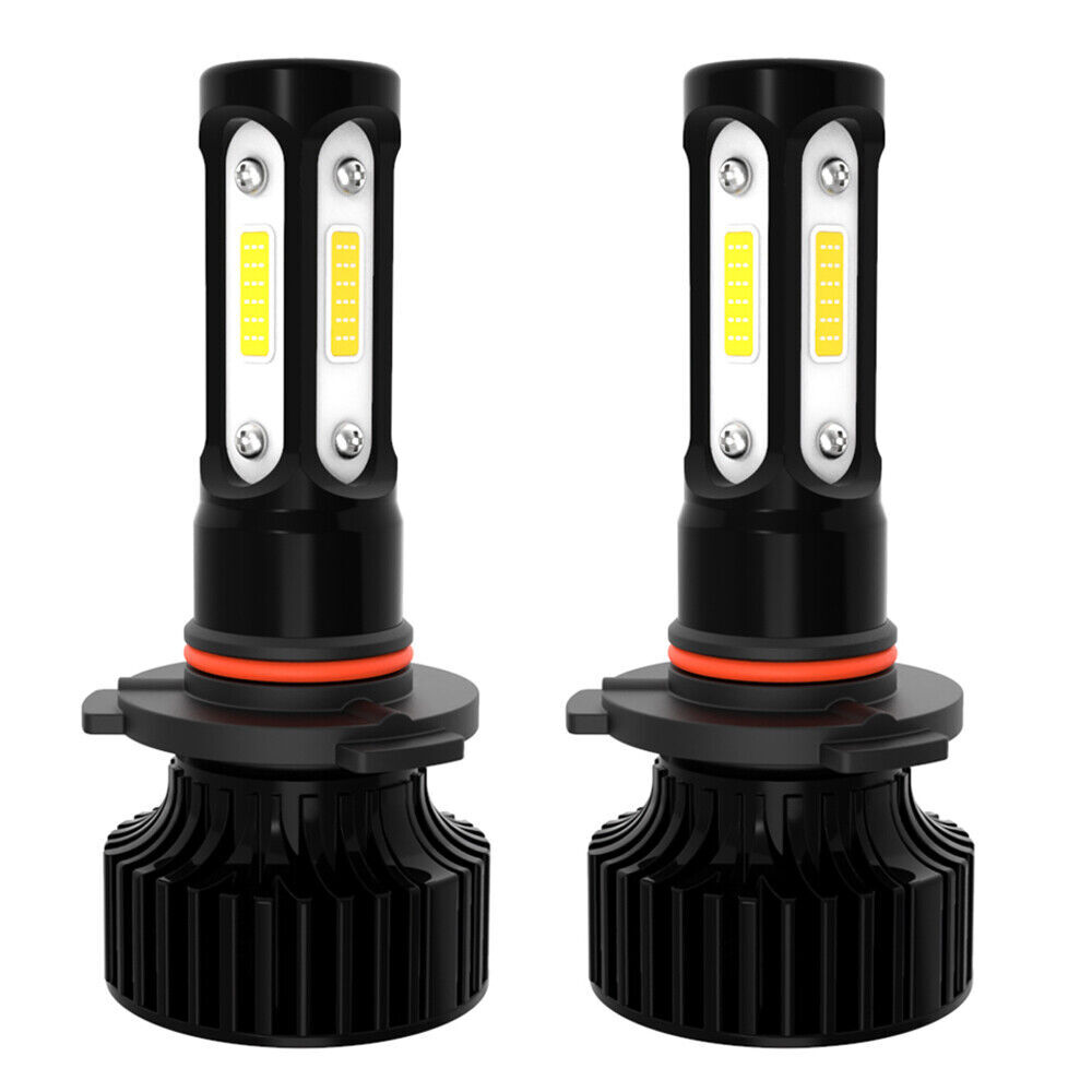 4-Side 9005 9006 Bulbs Combo LED Headlight Kit High Low Beam Bulb 4800W 720000LM