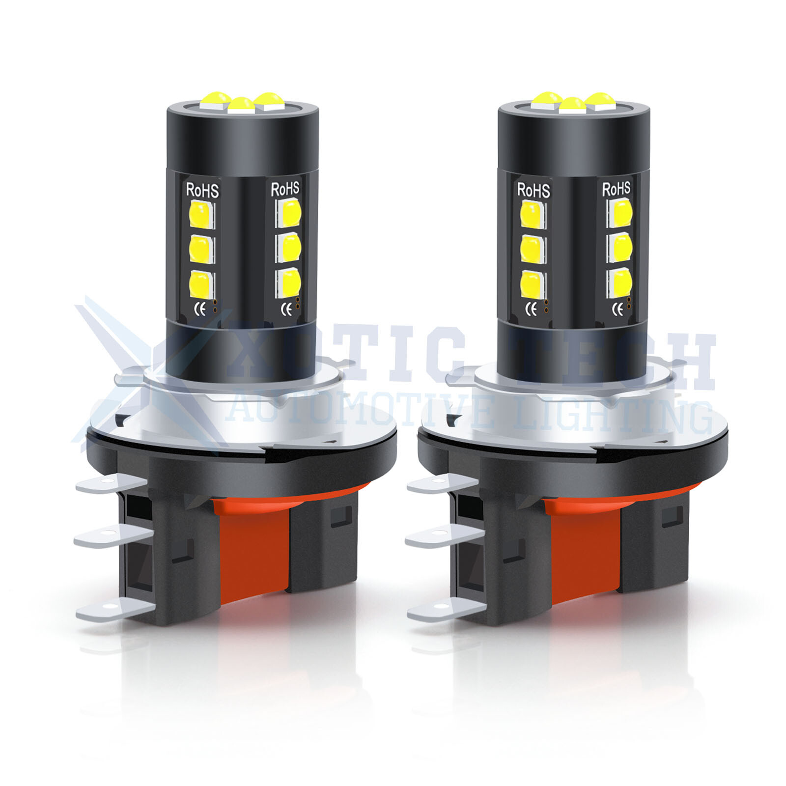 6000K Xenon White 16-SMD H15 High Power 80W LED DRL Daytime Running Light Bulbs