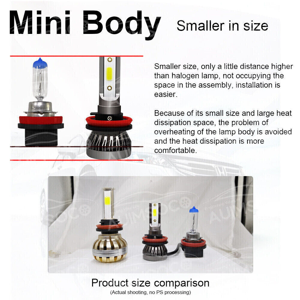 For Chevy Suburban Tahoe 2007-2014 – 6x LED Headlight&Fog Light Bulbs Combo Kit