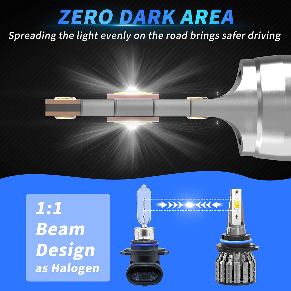 For GMC Jimmy 1995-2001 LED Headlight Bulb High Low Beam Conversion KIT
