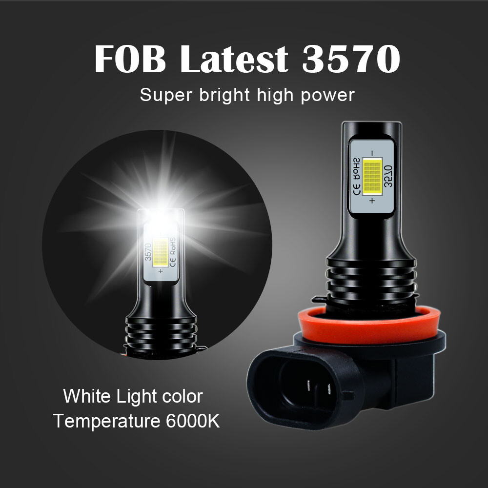 H11/H8/H9 LED Headlight 6000K 2020 2240W 336000LM Kit Low Beam Bulbs High Power