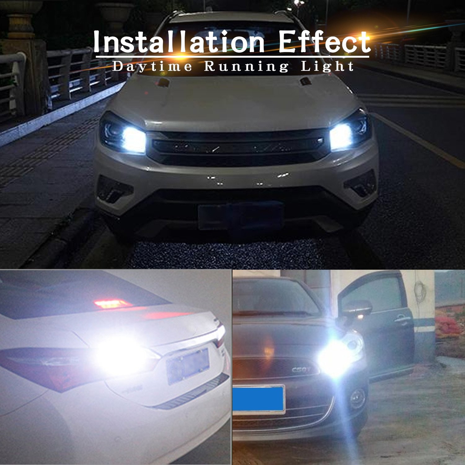 2X AUXITO 3157 3156 Turn Signal light White 3030smd High Power bulb LED AAA