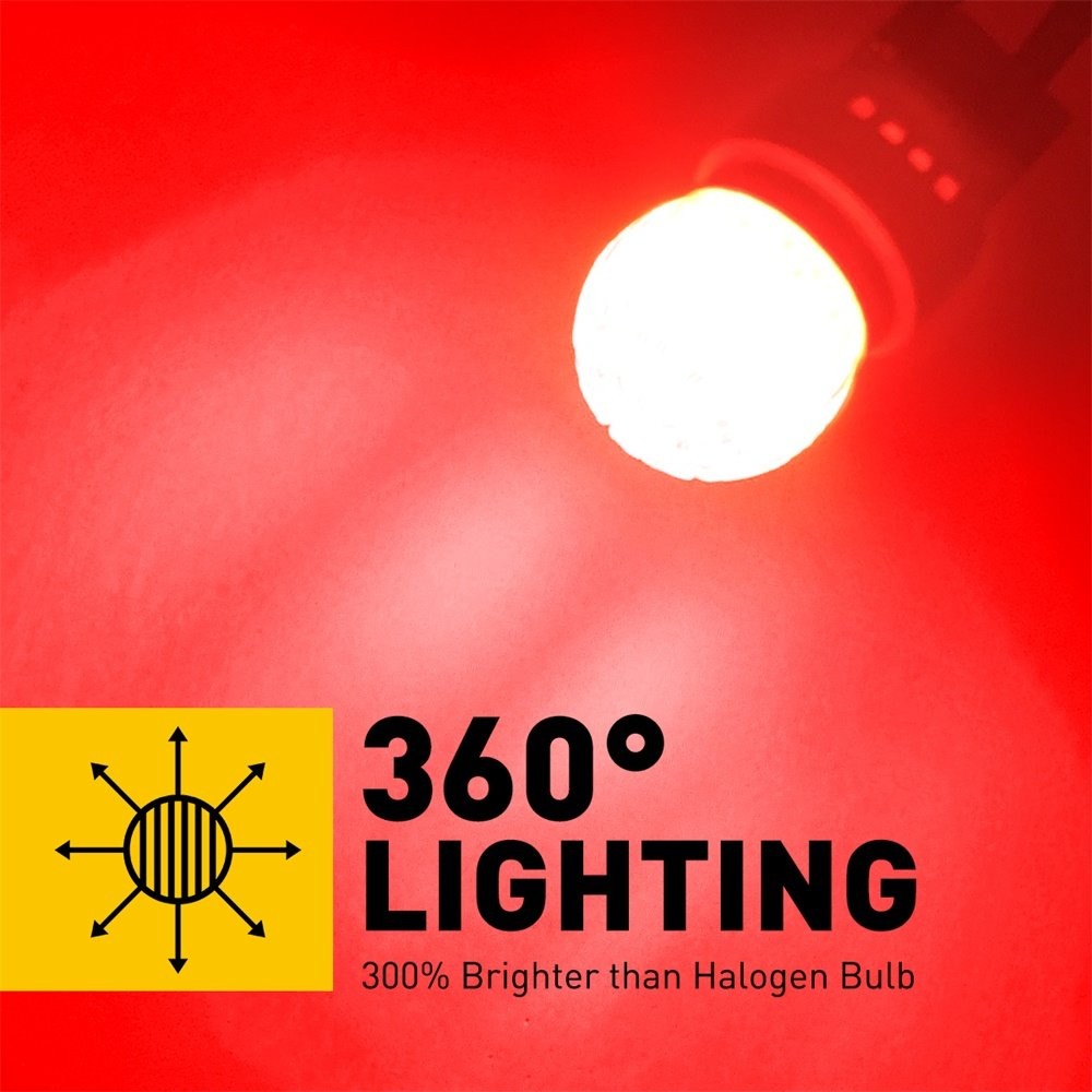 AUXITO 7443 7444 7440 7441 LED Bulbs Brake Stop Light Lamp Red Super Bright