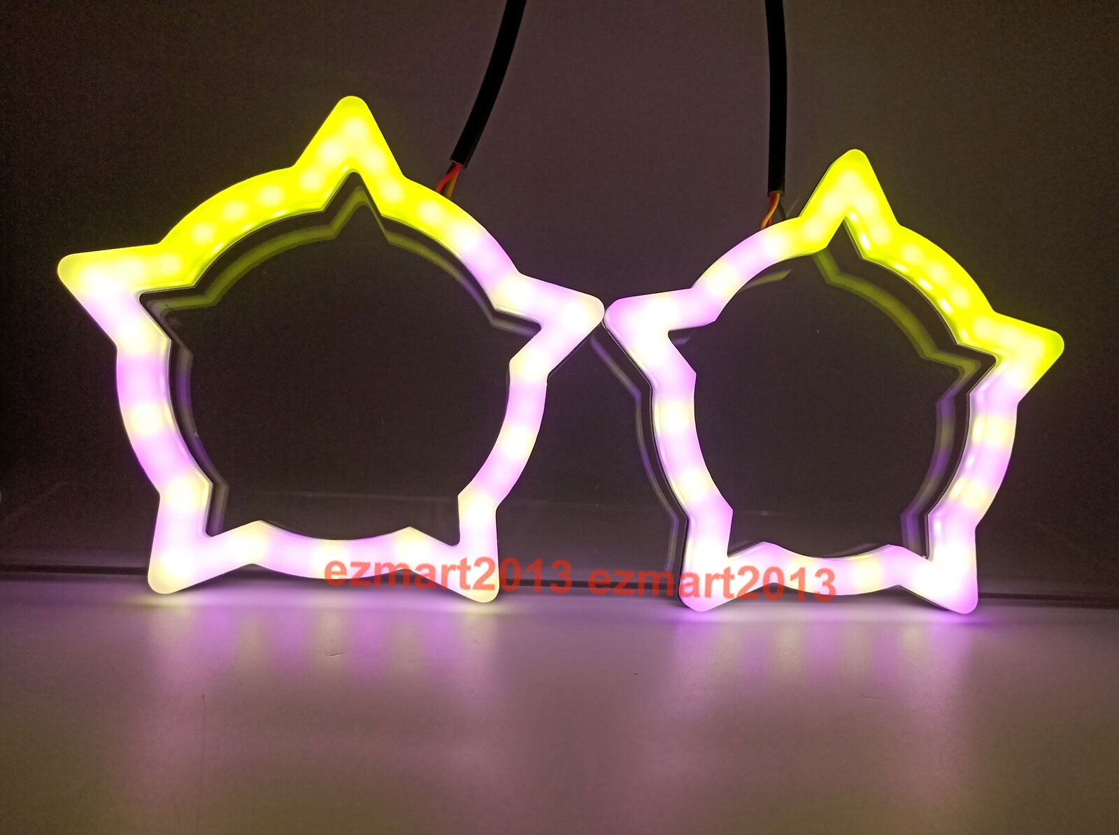 Flow chasing RGB star halo Dream color Turn Signal Flash Demon eye bluetooth DRL