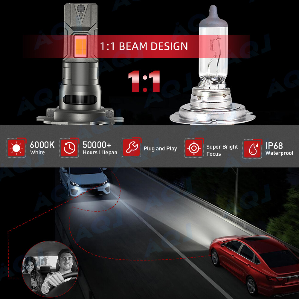 For Mercedes-Benz E550 2008-2013 6X Bulbs LED Headlights Hi/Low Beam+Fog Lights