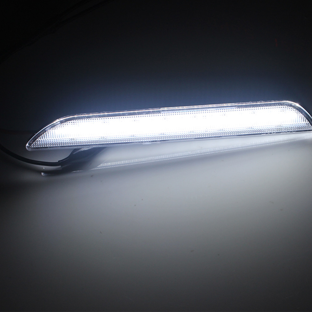 Clear White LED Rear Side Marker Signal Lamps Lights For 2015-2020 Ford Mustang
