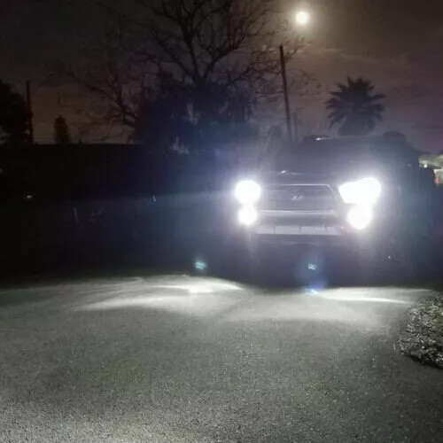 9005+H11 Combo LED Headlight KIT Bulbs 10000K High&Low Beam Super Bright White