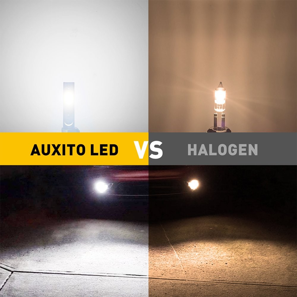 AUXITO B3F 880 LED Fog Light Lamp Driving Bulbs 6000K 5630SMD2-10x