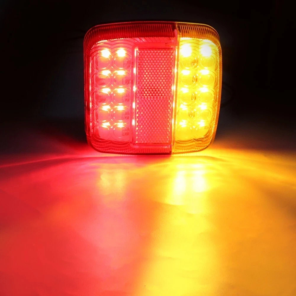 Magnetic Wireless LED Tow Towing Trailer Rear Tail Lights Warning Flashing Light
