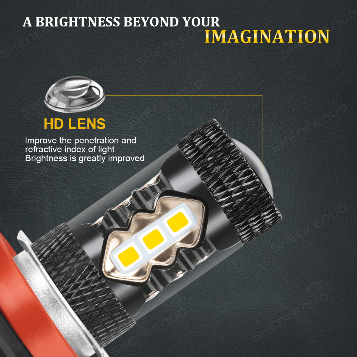 2x 3000K Amber H11 LED Fog Light Bulbs Kit For Toyota Tacoma 2016 2017 2018 2019