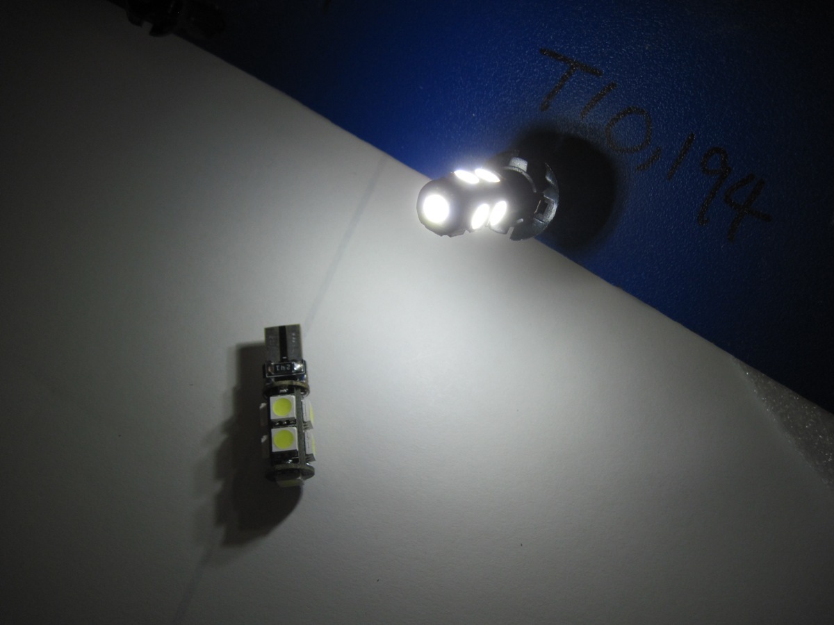 1 pair Canbus Error Free T10 194 W5W led 9-5050 smd Fit BMW Benz W204 White