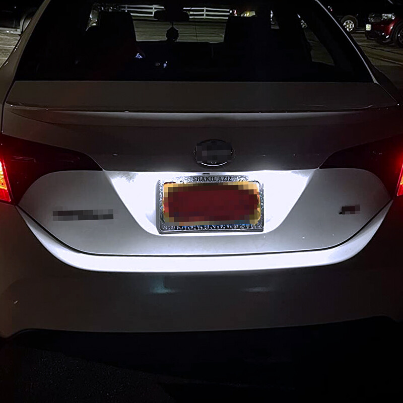 2 Xenon White 168 W5W LED License Plate Light Bulbs for Toyota Corolla 1998-2022