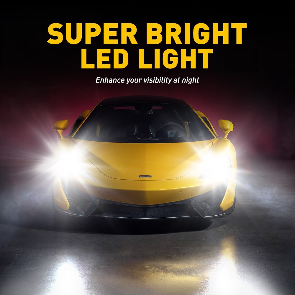 9005 9006 H11 LED Combo Headlight Fog Light Kit High Low Beam Bulb 6500K White D