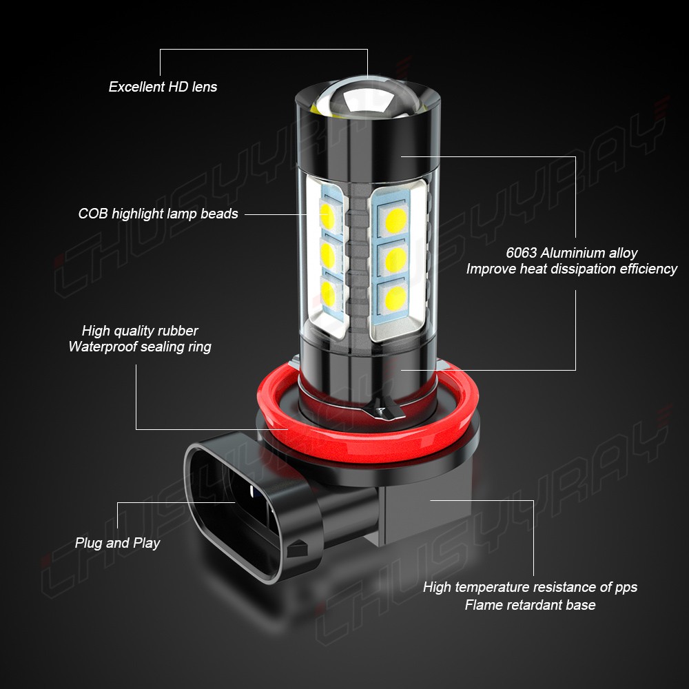FIT Chevrolet Impala Limited 2014-2016 – 6x LED Headlight Hi/Lo + Fog Light Bulb