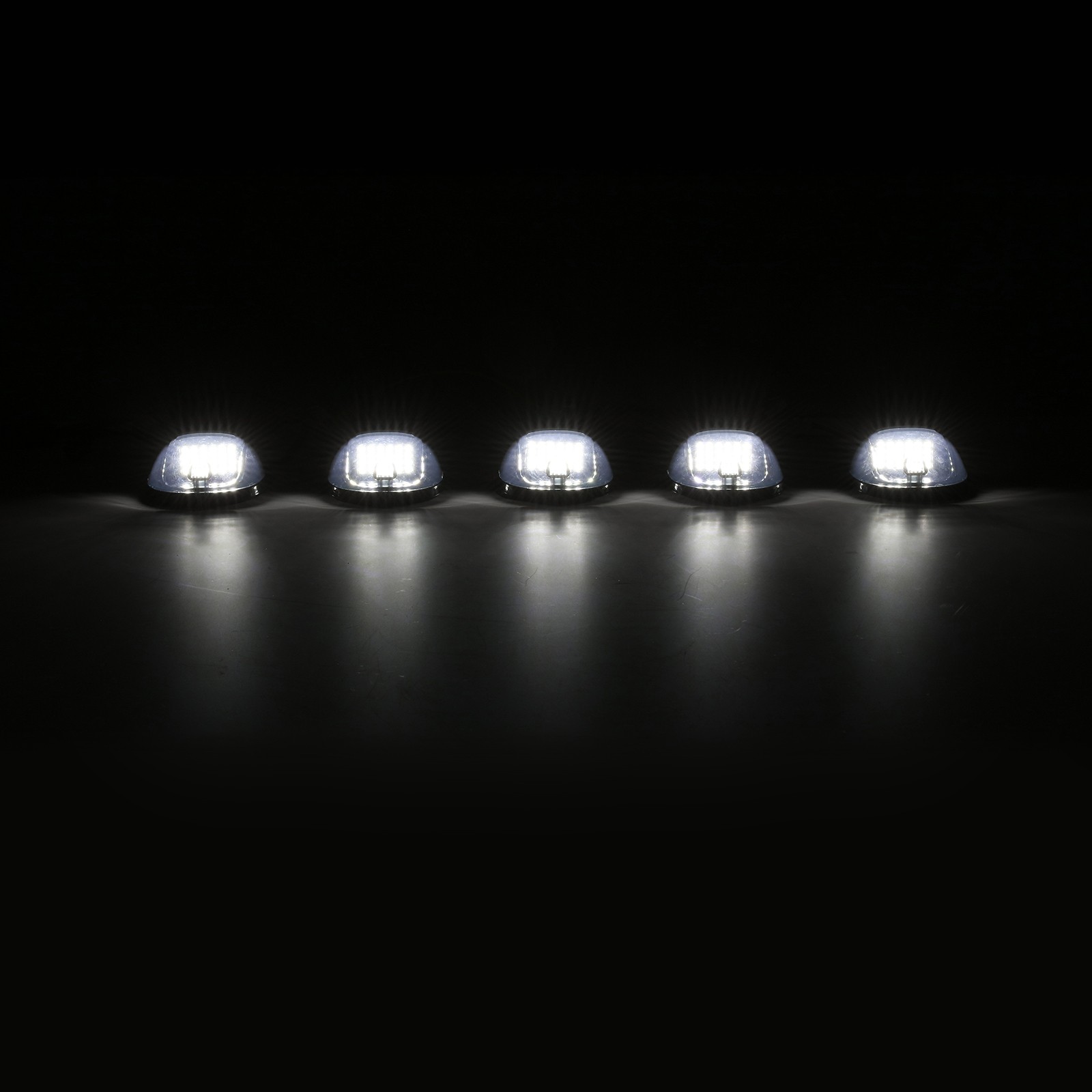 For Peterbilt Kenworth Freightliner White LED Cab Roof Marker Lights Indicator