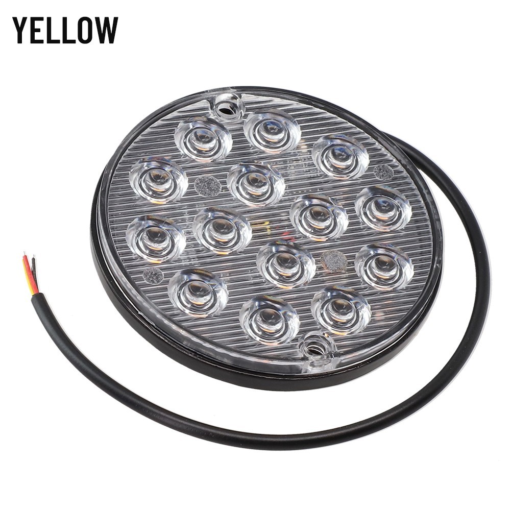 1 Piece Round LED Tail Light 16 LEDs 50000 Hours ABS Material High Quality
