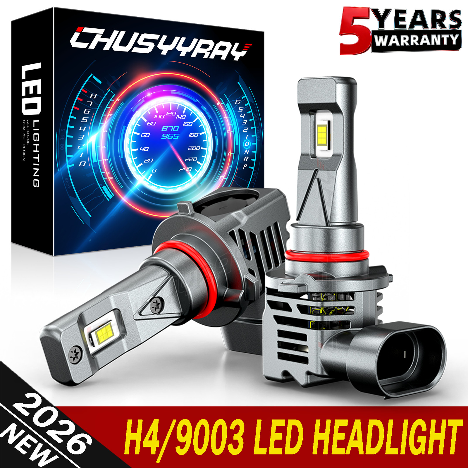 HB3 9005 LED Headlight Super Bright Bulbs Kit White 660000LM Hi/Lo Beam CANBUS