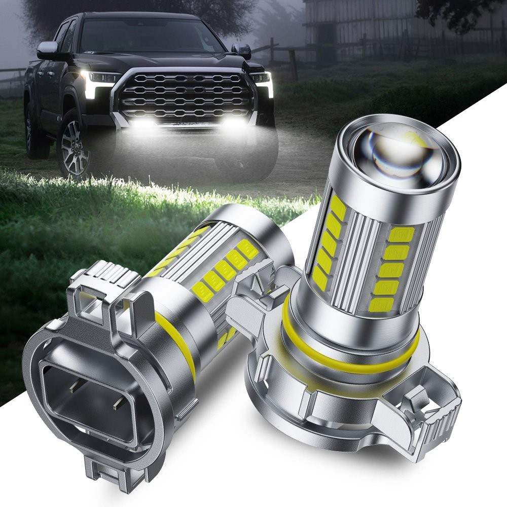 AUXITO LED Fog Light Bulb H16 5202 Fog Light Bulbs White 6000K High Power Lamps