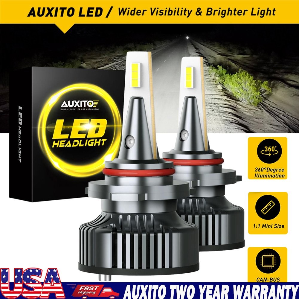 AUXITO LED HB3 9005 Headlight Bulb Conversion High Beam Kit 6500K 24000LM White