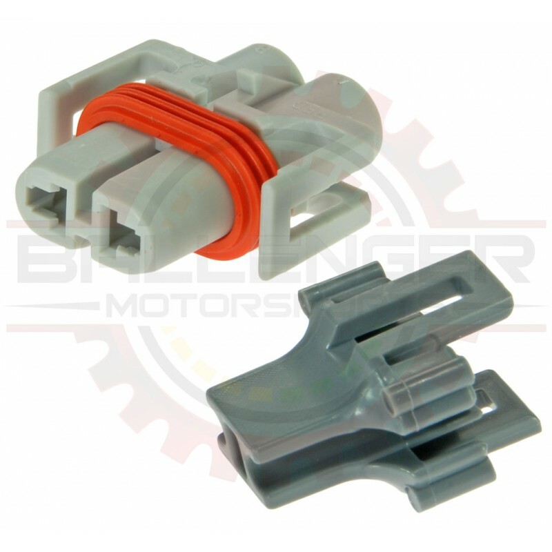 2 way Metripack 280 Female Connector Assembly for 881, 889, H9 headlight, Gray