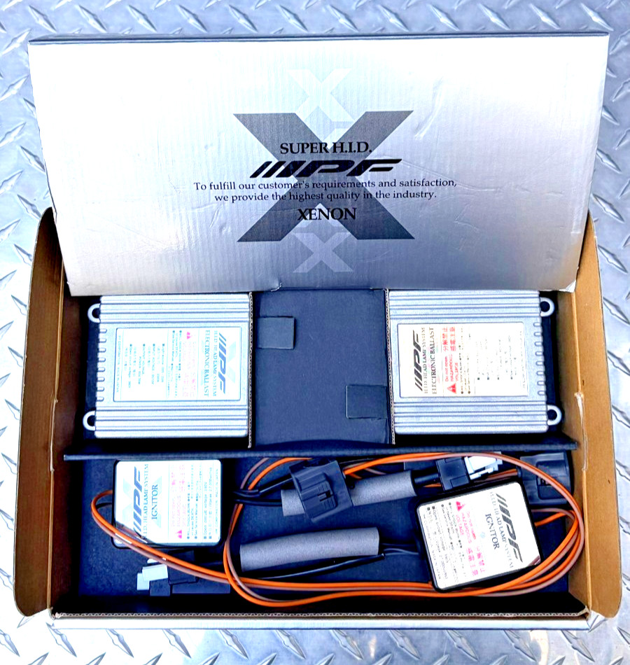 IPF HID Conversion Kit JDM Super HID Xenon Clear & White Blue Made in Japan NOS