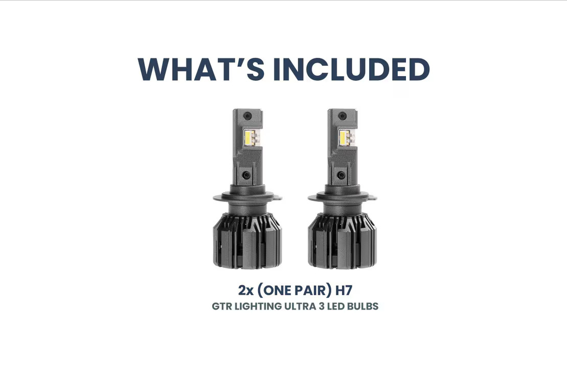GTR Lighting Ultra 3 H7 LED Bulb ( one Pair ) lifetime warranty