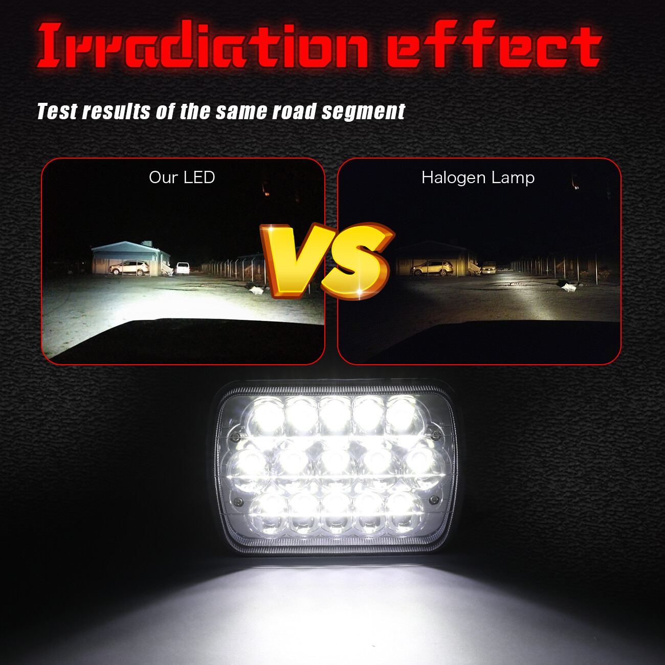 Pair 7×6 inch Led Headlights High Low Beam Fit Chevrolet C10 C20 C30 K10 K20 K30
