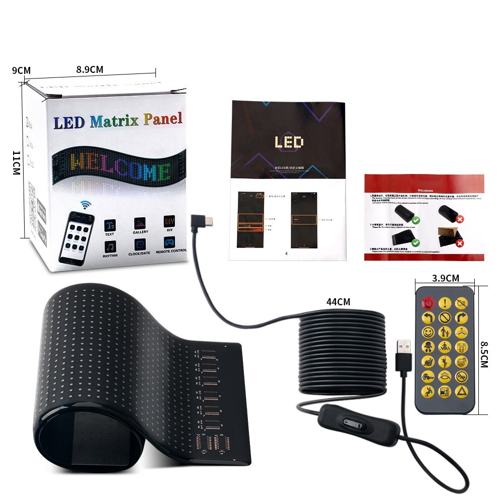 Colorful Devil Eye Lamp Soft Screen for Car Windows Led Eyes for Car Window DIY