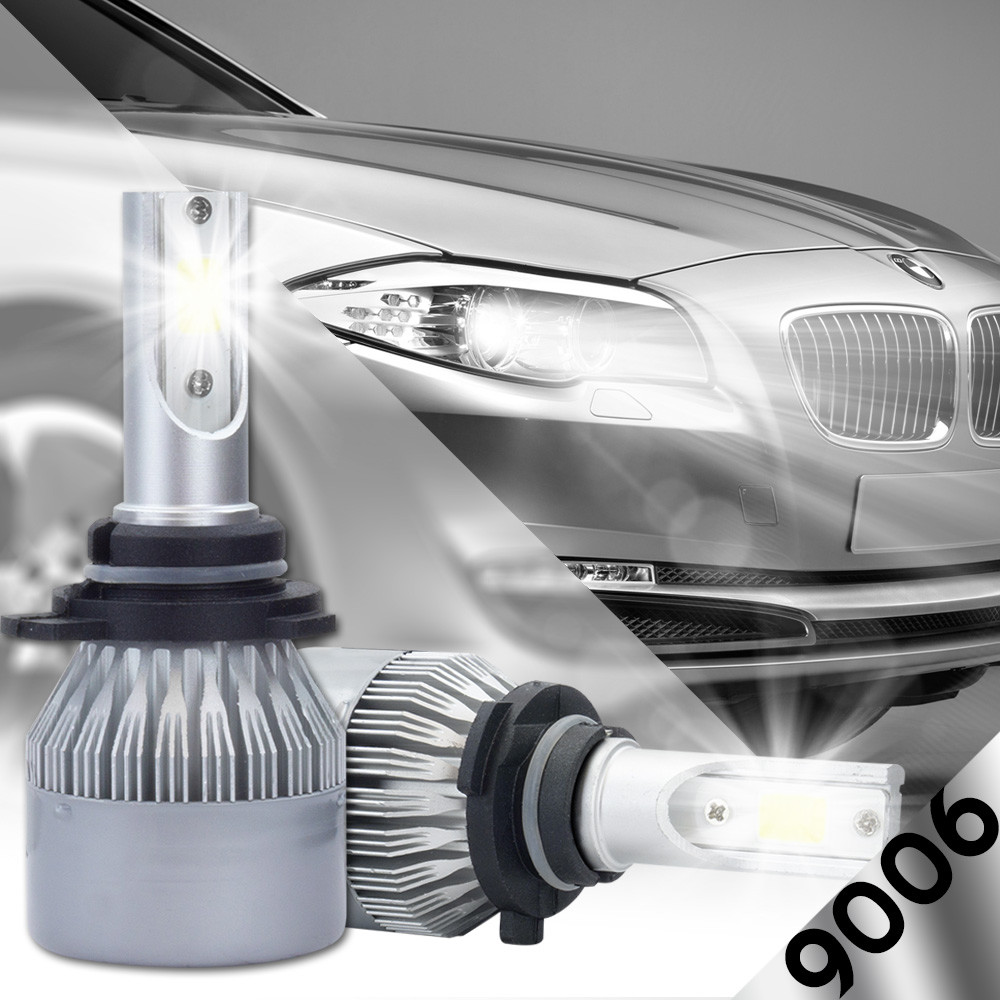 6500K CREE 9006 HB4 HB4U LED White Low Beam Bulb 388W 38800LM Headlight Kit