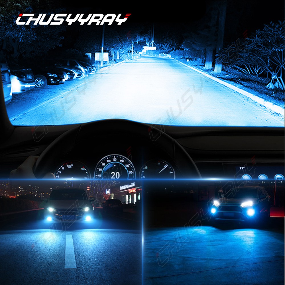2pcs H11 H8 LED Fog / Driving Light Bulbs 8000K Blue For Jeep Renegade 2015-2021