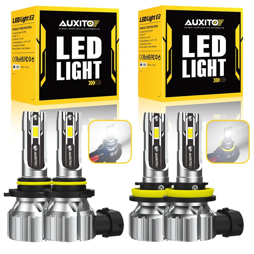 9005 H11 LED Headlight Bulbs High Low Beam Conversion Kit 90000LM Super Bright
