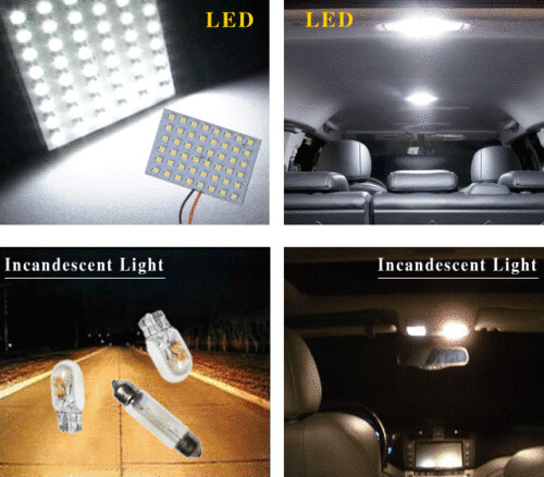 Super White 48-SMD BA15S 1156 Led Panel Dome Map Interior Light Bulb Lamps US
