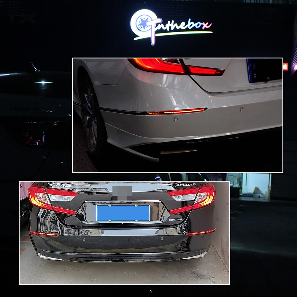 LED Reflector Tail Light for Honda Accord 2018 2019-2022 Rear Bumper Lamp Red