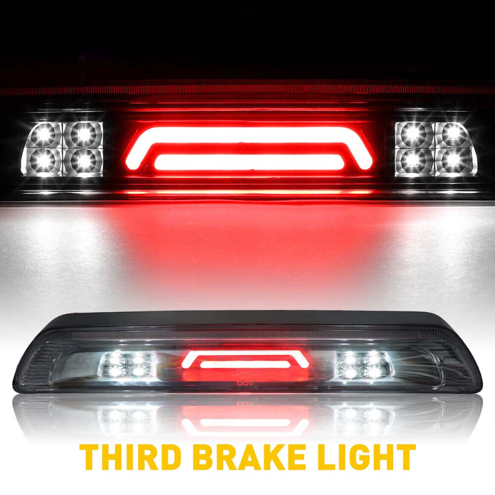 For 2007-2018 Toyota Tundra 3rd Third LED Brake Light Lamp Red White Accessories