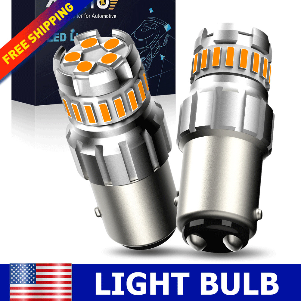 AUXITO 1157 LED Turn Signal Light Bulbs Amber Yellow Anti Hyper Flash CANBUS 2-4