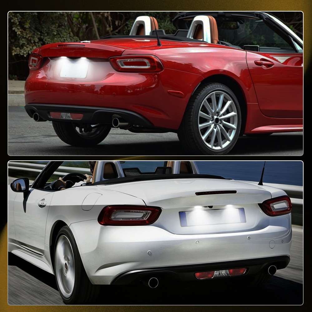 Clear For 2006-2013 2014 2015 Mazda MX-5 Miata White LED License Plate Light EAQ