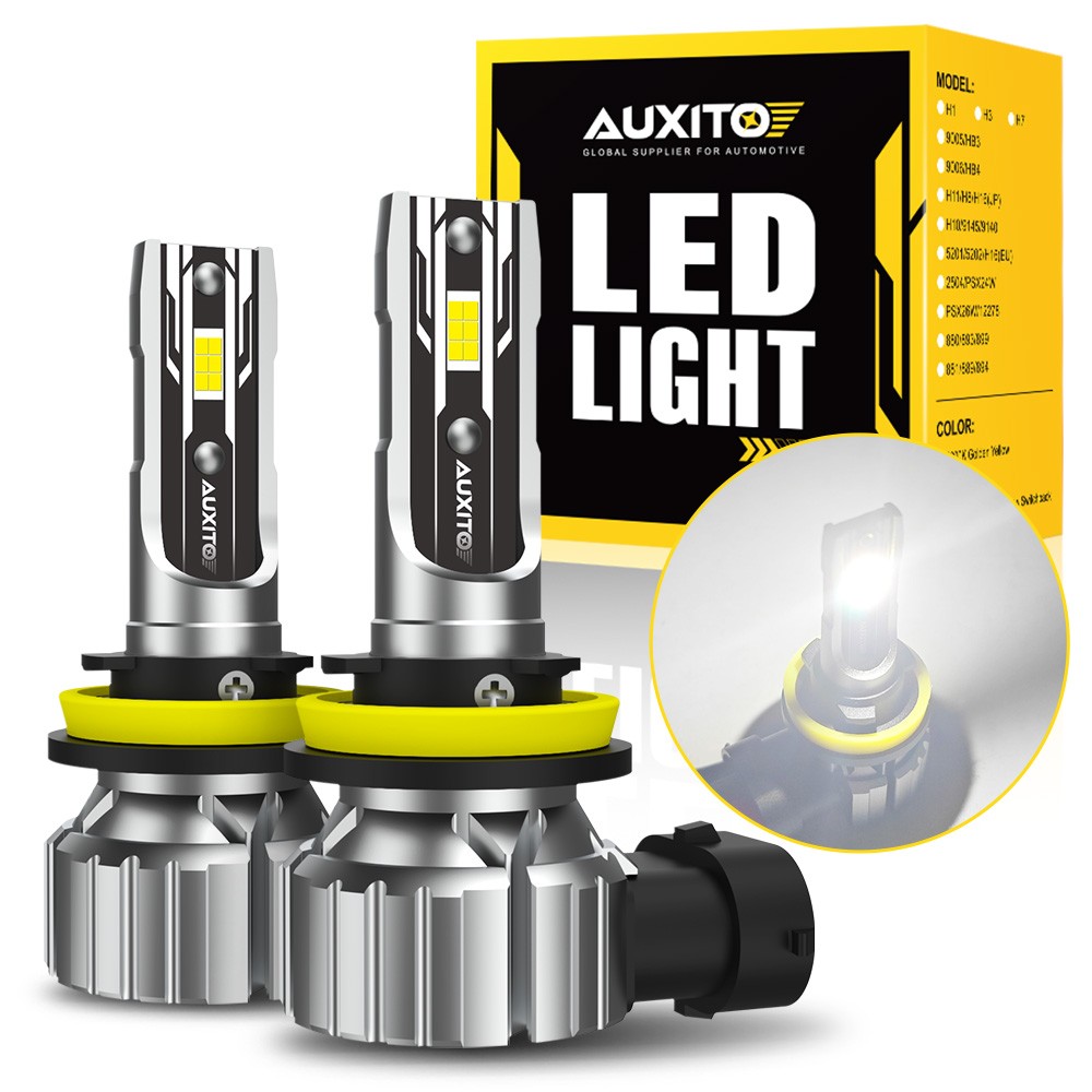 H11 H9 H8 LED Headlight Super Bright Bulbs Kit High Low Beam 6500K White 2-20X