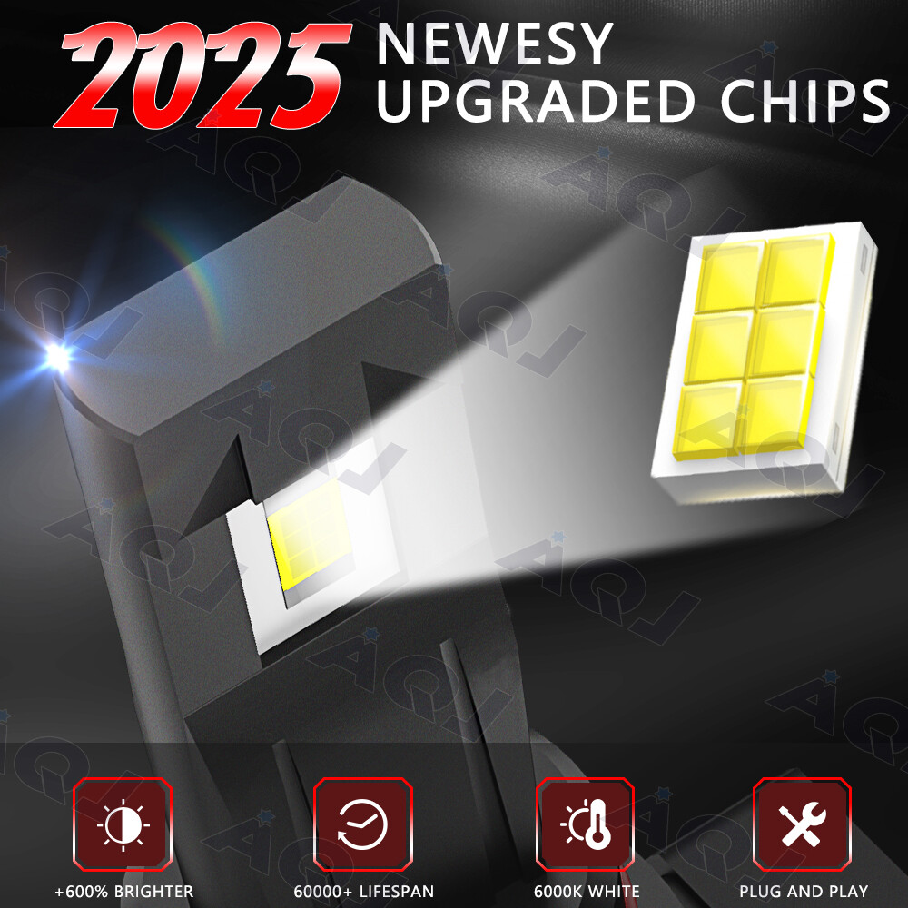 For Chevy Tahoe 2007-2022 4x 9005 H11 6000K LED Headlight Bulbs Hi-Low Beam