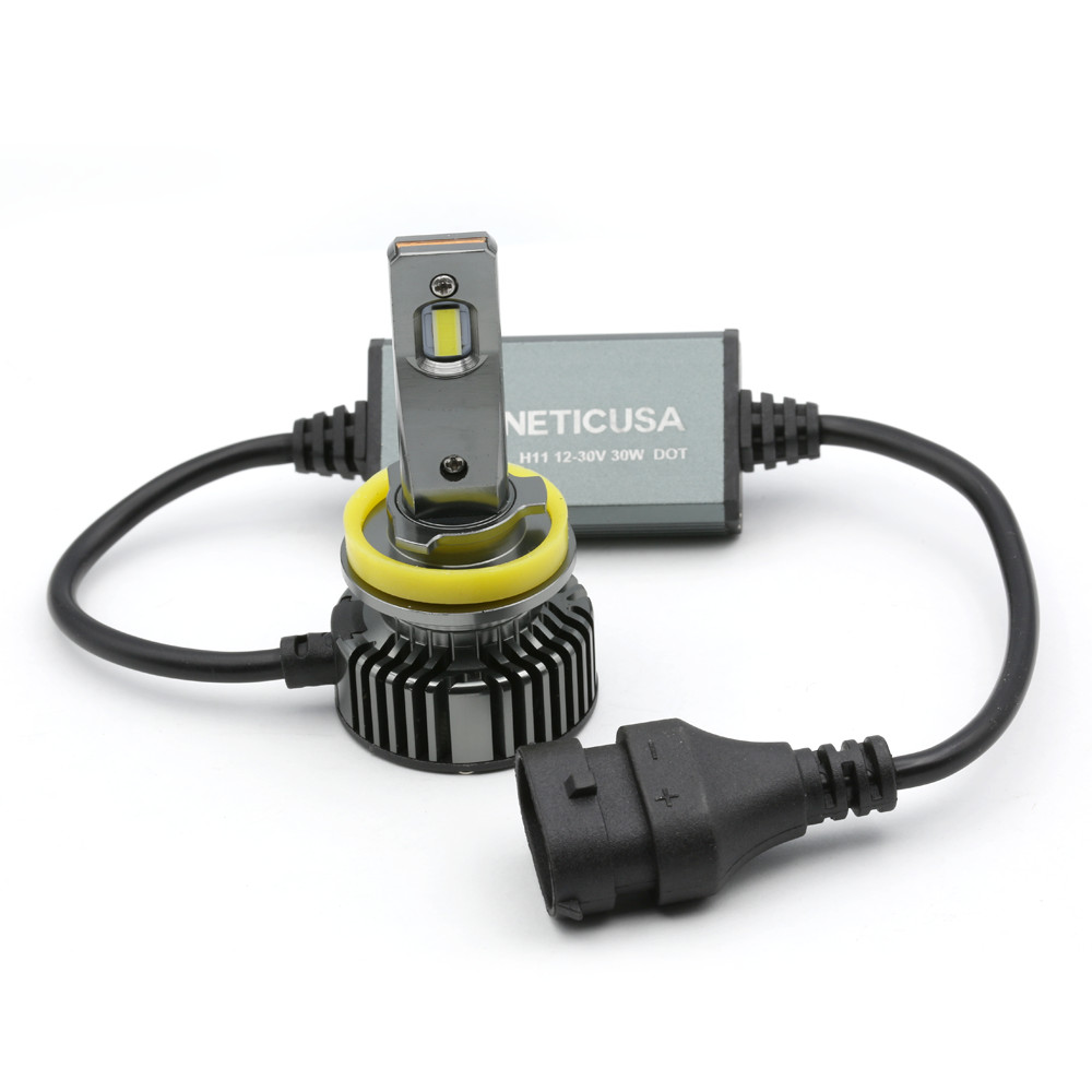 New Syneticusa H11 LED Headlight Bulbs Kit CSP Low Beam 6000K White