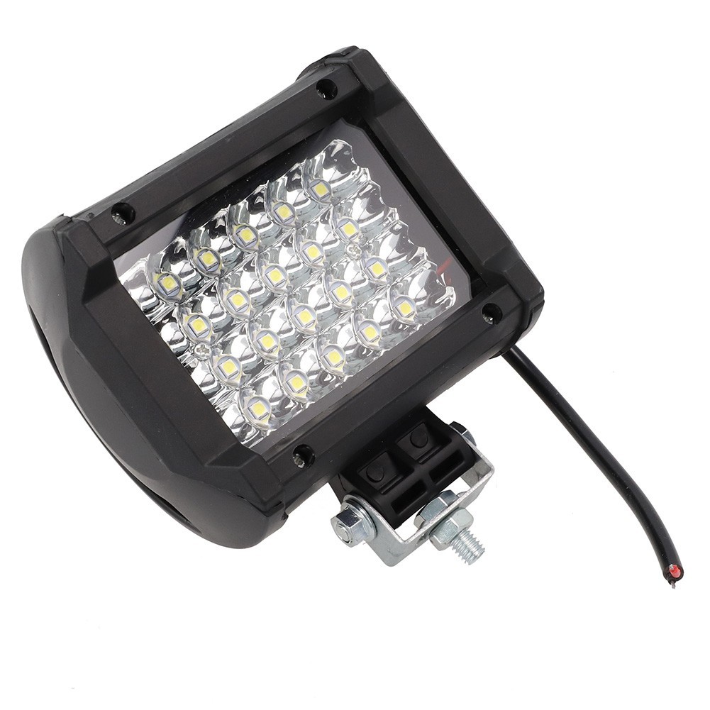 Black Aviation Aluminum LED Work Light for Trucks Boats and Motorcycles 72W