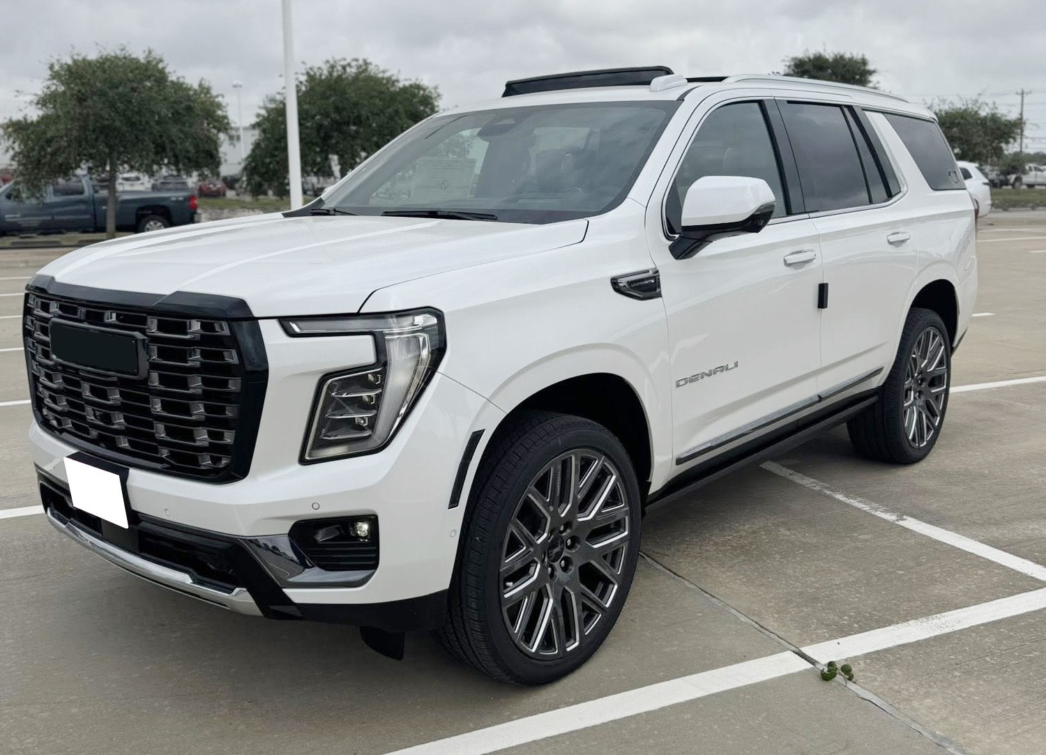 Smoked Lens White Full LED Side Marker Lights For 25+ GM Escalade Suburban Yukon