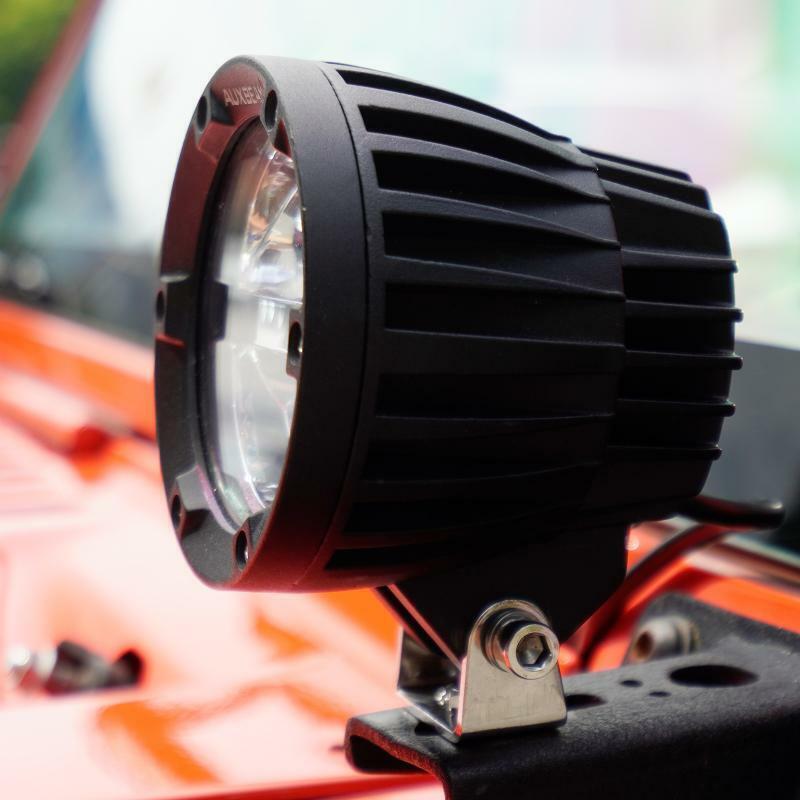 Round 4 inch Front Bumper LED Work Light Pods for Yamaha Grizzly 700 Headlight