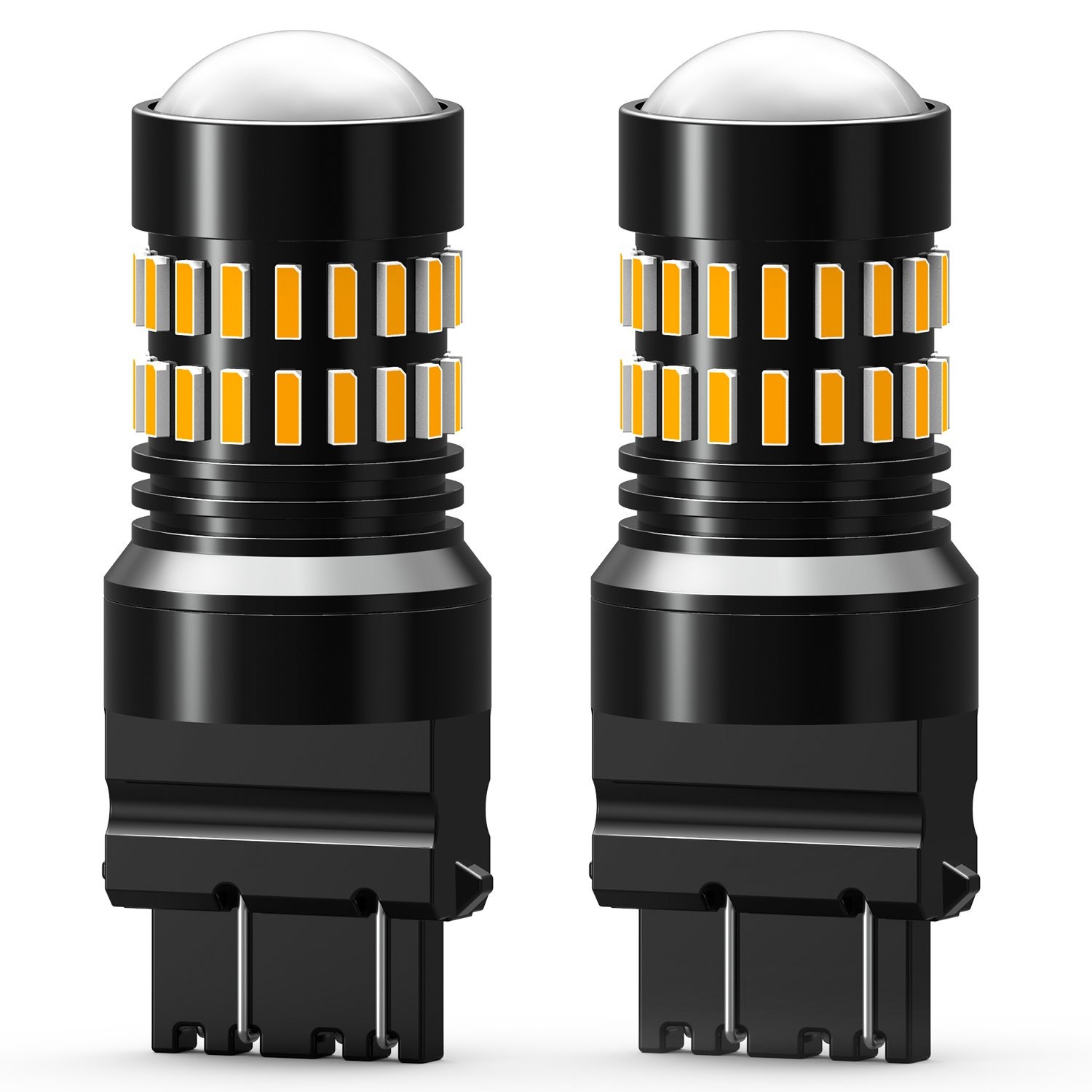 2x AUXITO 3156 3157 3457 4157 Yellow Amber Turn Signal Blinker LED Light Bulb K